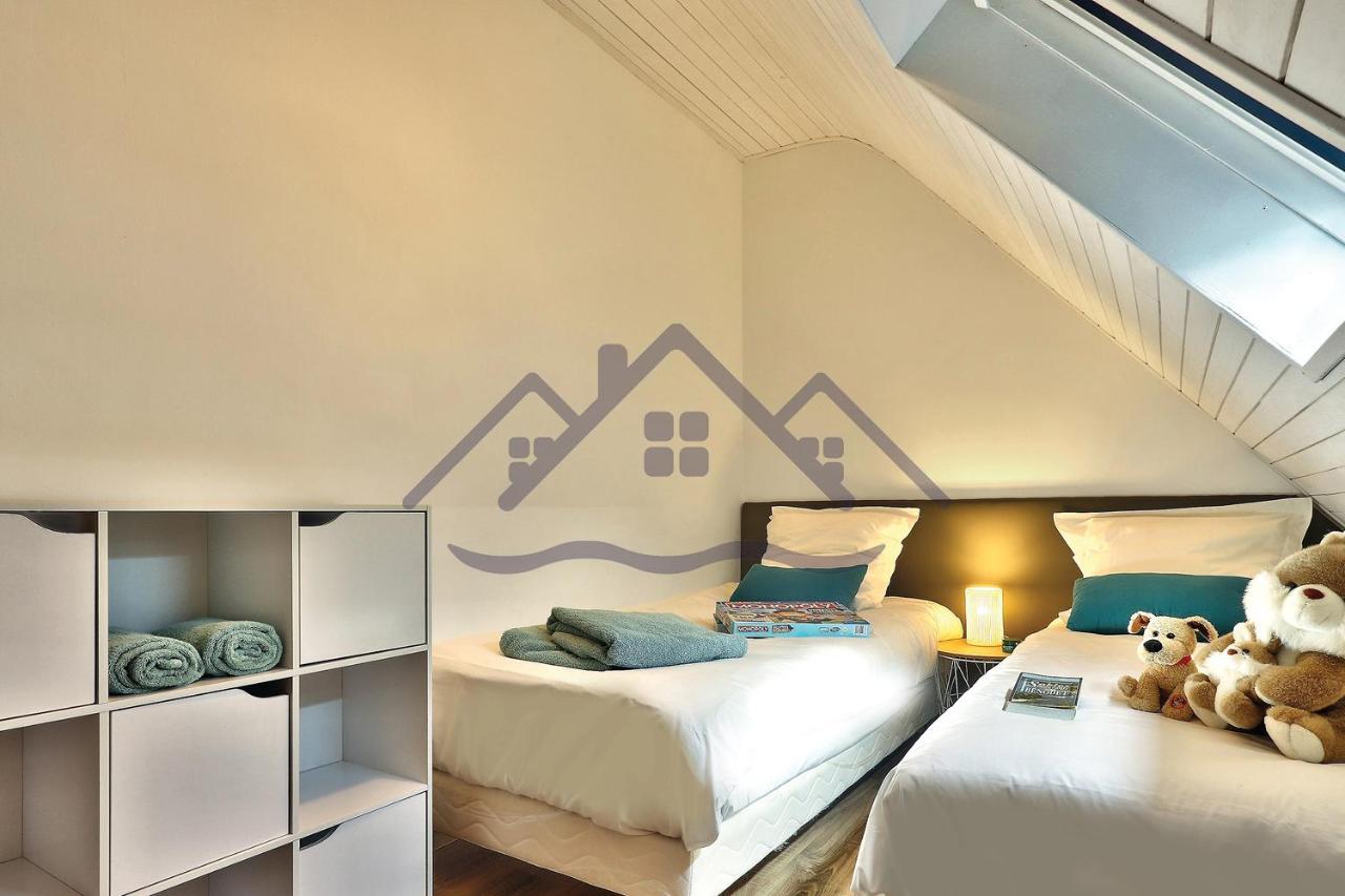Localise - M33B - Kerbraz, Maison En Duplex Avec Jardin Clos Au Guilvinec - Tout A Pied, Plages, Port, Centre, Commerces, Marche - Wif Inclus - Linge De Lit Inclus Villa Ngoại thất bức ảnh